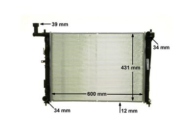 RADIATOR RACIRE MOTOR MAHLE CR1366000P 9