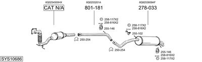 Układ wydechowy BOSAL SYS10686