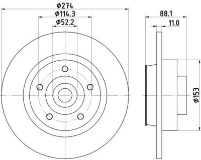 Brake Disc 8DD 355 117-351