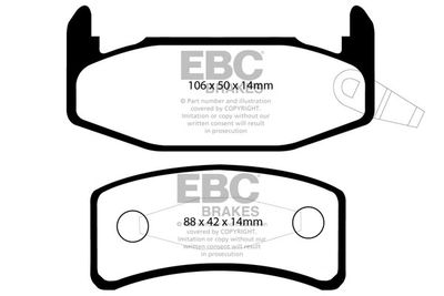 Комплект тормозных колодок, дисковый тормоз EBC Brakes DP4978R для LOTUS ELAN