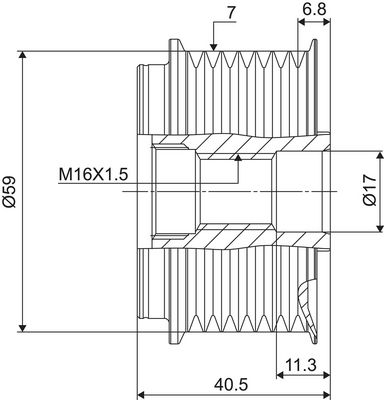 SISTEM ROATA LIBERA GENERATOR VALEO 588079 2