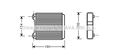 AVA QUALITY COOLING AI6183 Радиатор печки  для AUDI A8 (Ауди А8)