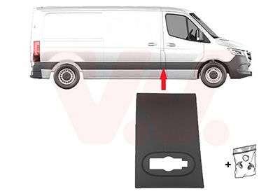 Listwa ozdobna / ochronna, sciana boczna VAN WEZEL 2973418