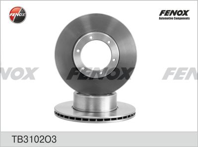 Тормозной диск FENOX TB3102O3 для GAZ GAZELLE