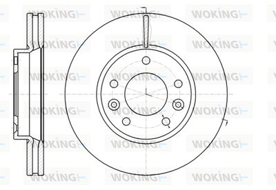 WOKING D61294.10 Тормозные диски  для KIA CARNIVAL II (GQ) 2.5 V6