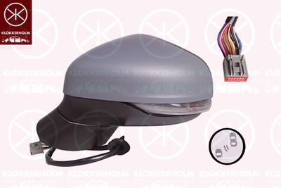 Vnější zpětné zrcátko KLOKKERHOLM 25661047