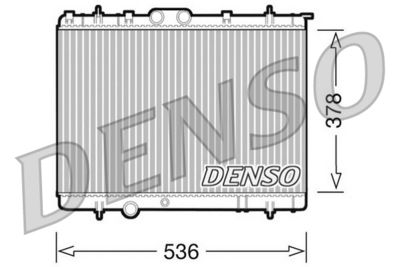 Радиатор, охлаждение двигателя DENSO DRM21030 для PEUGEOT 206+