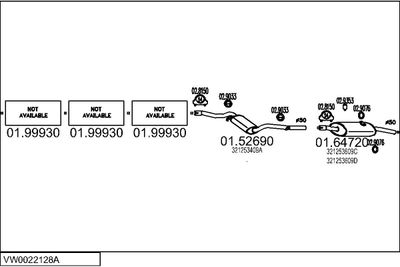 SISTEM DE ESAPAMENT MTS VW0022128A001704