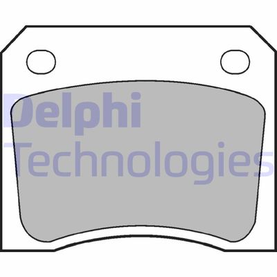 Комплект тормозных колодок, дисковый тормоз DELPHI LP133 для JAGUAR E-TYPE