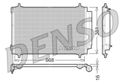 DENSO DCN21017 Радиатор кондиционера  для FIAT ULYSSE (Фиат Улссе)