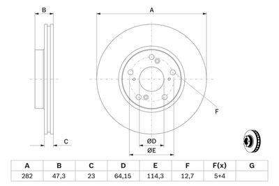 Brake Disc 0 986 479 A99