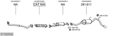 Изпускателна система BOSAL SYS02938