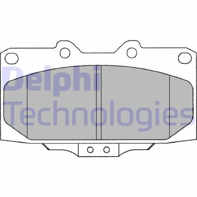 Комплект тормозных колодок, дисковый тормоз DELPHI LP1020 для NISSAN SKYLINE