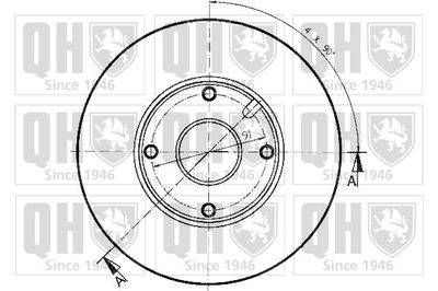 QUINTON HAZELL BDC3850 Тормозные диски для DAIHATSU CHARADE