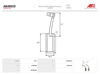 Kullbørste, dynamo AS-PL AB4002S