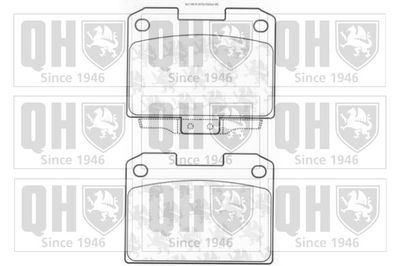 Комплект тормозных колодок, дисковый тормоз QUINTON HAZELL BP1186 для MITSUBISHI GTO