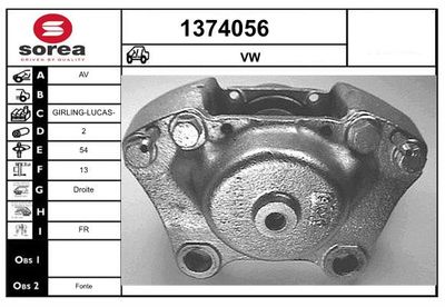 BREMSSATTEL SNRA 1374056