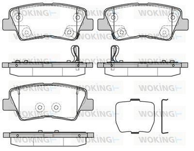 WOKING P12623.30 Тормозные колодки и сигнализаторы  для HYUNDAI TUCSON (TL, TLE) 1.6 GDi
