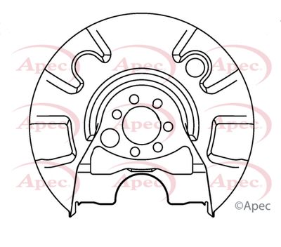 Splash Panel, brake disc APEC ASG1039