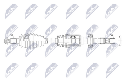 полуоска NTY NPW-BM-273