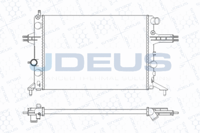 JDEUS M-0200760 Радиатор охлаждения двигателя для OPEL ASTRA F CLASSIC универсал (T92)