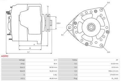 Alternator A0093