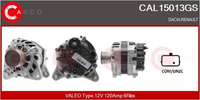 GENERATOR / ALTERNATOR CASCO CAL15013GS