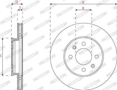 DISC FRANA FERODO DDF2660C 2