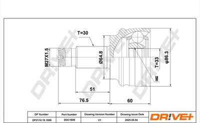 GELENKSATZ ANTRIEBSWELLE