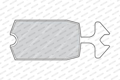 SET PLACUTE FRANA FRANA DISC FERODO FDB57B 1
