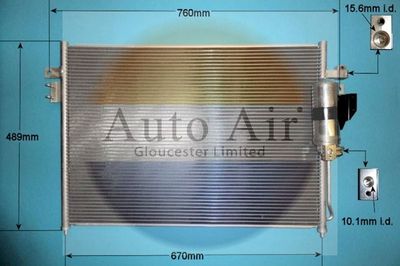 Condenser, air conditioning Auto Air Gloucester 16-9832