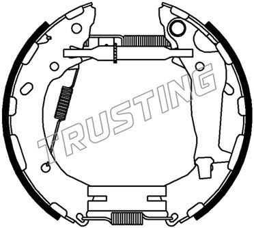 Комплект тормозных колодок TRUSTING 6484 для HYUNDAI i10