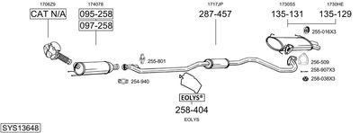 Układ wydechowy BOSAL SYS13648