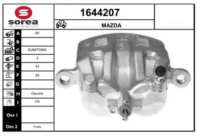 BREMSSATTEL SNRA 1644207