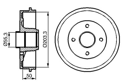 BOSCH Bremstrommel