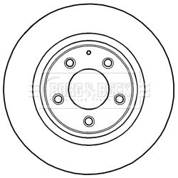 BORG & BECK BBD5224 Тормозные диски  для MAZDA RX-8 (Мазда Рx-8)