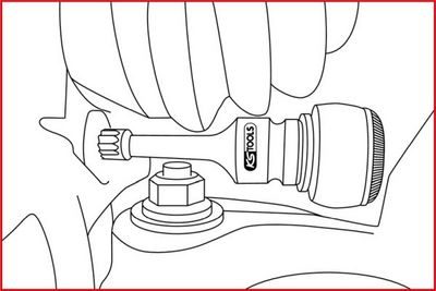 Ks Tools - Rázových bit XZN M12, 1/2"