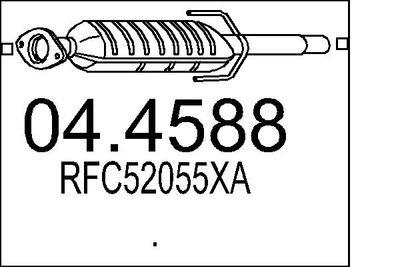 Катализатор MTS 04.4588 для MAZDA 6