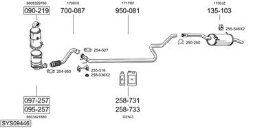 Изпускателна система BOSAL SYS09446