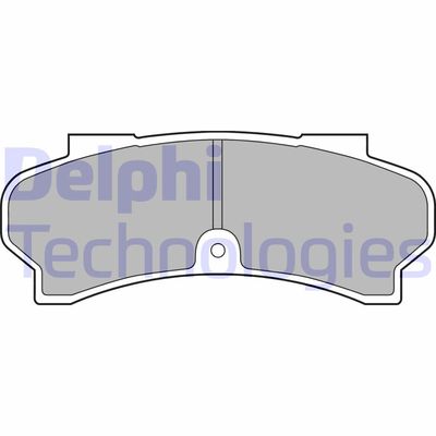 Комплект тормозных колодок, дисковый тормоз DELPHI LP588 для PEUGEOT J9