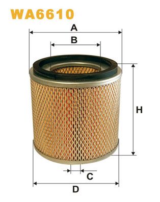 Air Filter WIX FILTERS WA6610