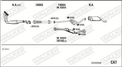 Изпускателна система WALKER SA30268