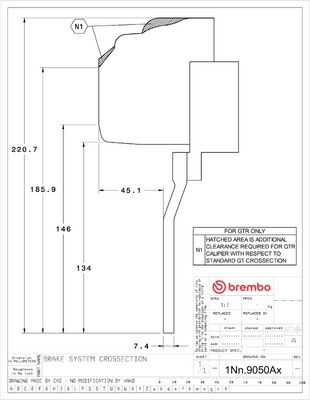 BREMBO Didelio efektyvumo stabdžių komplektas