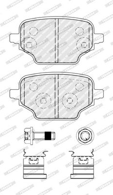 SET PLACUTE FRANA FRANA DISC FERODO FDB5378 1