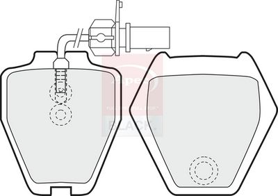 APEC Brake Pad Set, disc brake PAD1179B