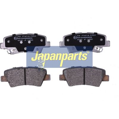 JAPANPARTS Stabdžių trinkelių rinkinys, diskinis stabdys