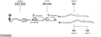 SISTEM DE ESAPAMENT BOSAL SYS02606