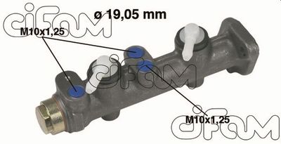 Главный тормозной цилиндр CIFAM 202-064 для FIAT 132