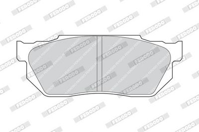 BREMSBELAGSATZ SCHEIBENBREMSE FERODO FDB300 1