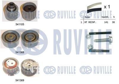 Комплект ремня ГРМ RUVILLE 550126 для MITSUBISHI GRANDIS